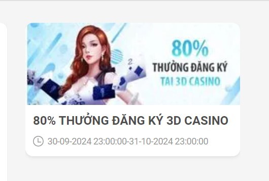 Khuyến mãi 3D casino